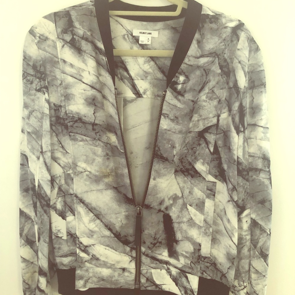 Helmut Lang marble lightweight blazer